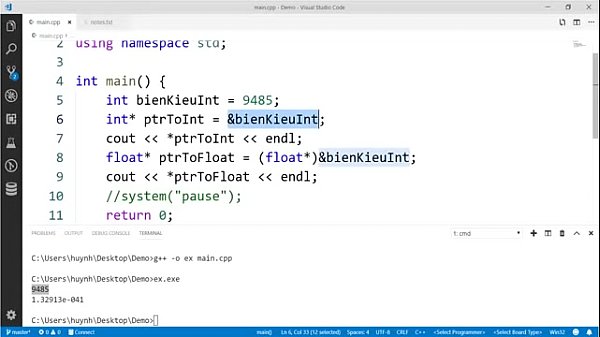 Con trỏ v&agrave_ bộ nhớ phần 1