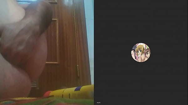 Mature whore penetrates himself on video call