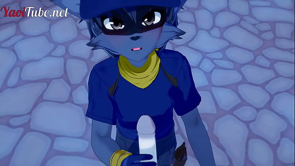 Sly Cooper Furry Yiff Yaoi - Fox x Sly Cooper, paja, mamada y anal con múltiples corridas