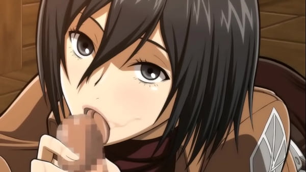 SNK - Mikasa Ackerman Blowjob Hentai