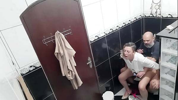He paid to film the lesbian sucking and fucking in the bar'_s bathroom.